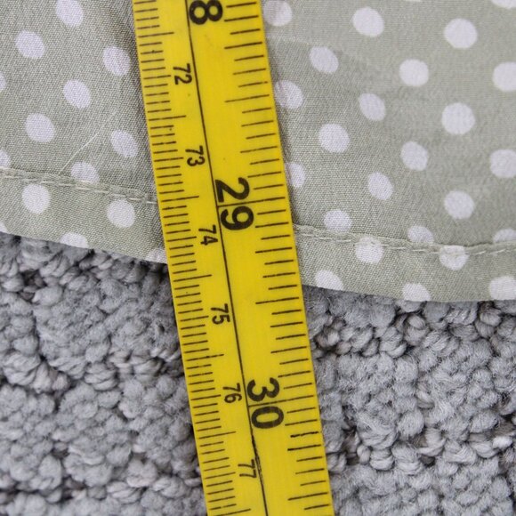 Silk Land Shirt Womens 2X Beige Polka Dot Button Down Short Sleeve Collared - Picture 9 of 9